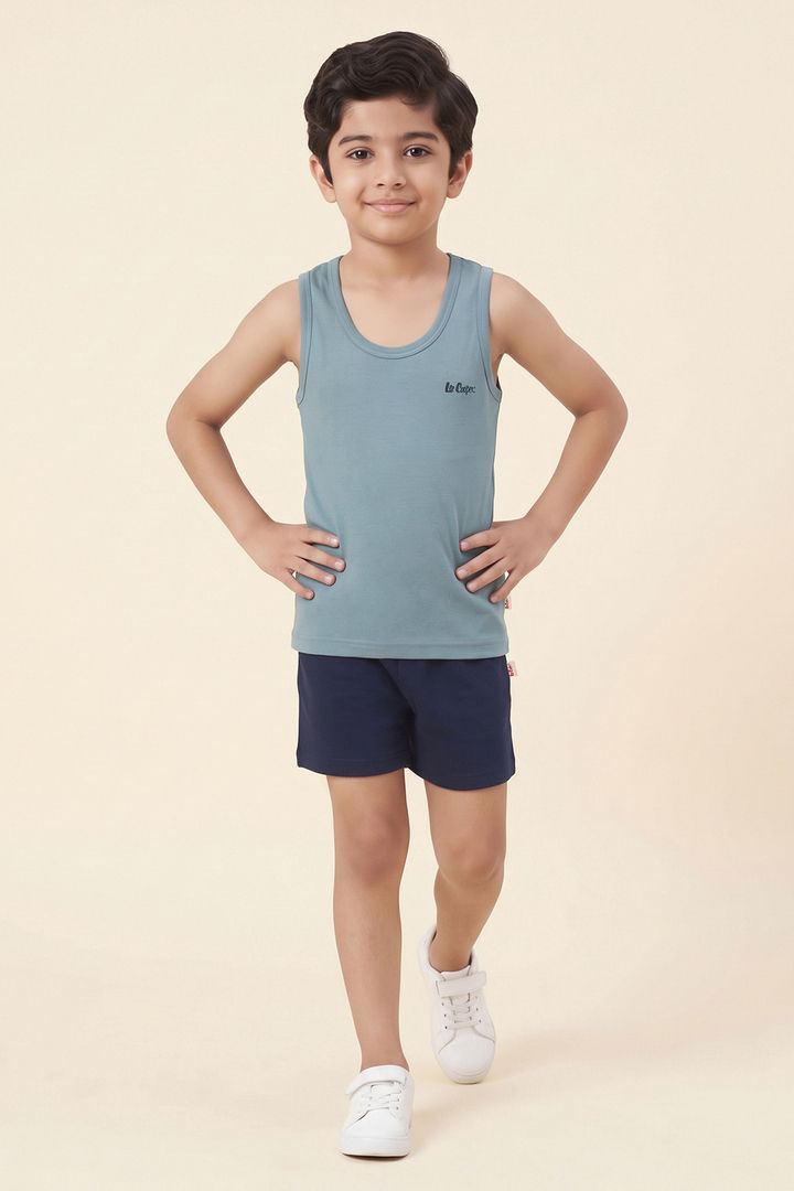 Lee Cooper Boys Solid Vest (Pack of 2) - Multicolor — image 7